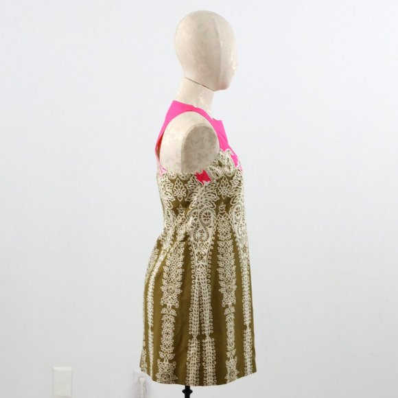 Vintage Tibi 6 Retro 60s Print Paisley Mini Dress - Picture 4 of 9